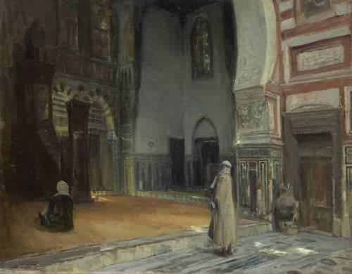 Interior of a Mosque Cairo - Henry Ossawa Tanner