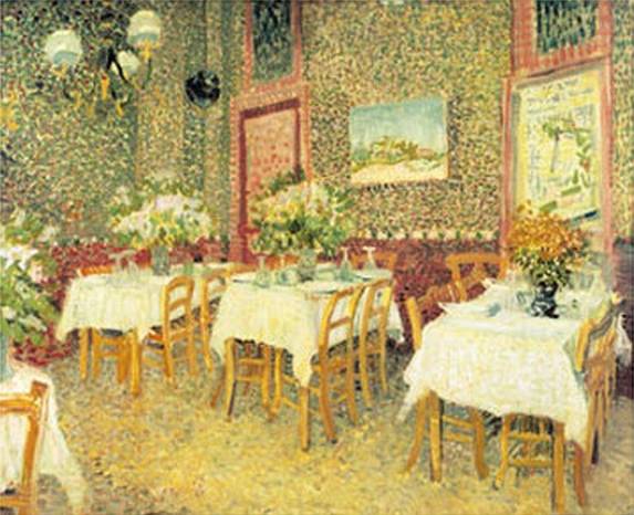 Interior of a Restaurant - Vincent van Gogh