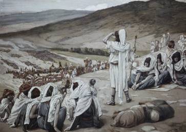 Jacob Sees Esau Coming to Meet Him - James Tissot
