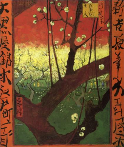 Japonaiserie after Hiroshige - Vincent Van Gogh