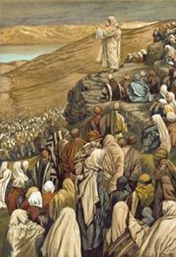 Jesus Preaches the Sermon on the Mount - James Tissot