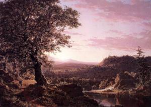 July Sunset Berkshire County - Frederic Edwin Church