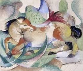 Jumping Horse - Franz Marc