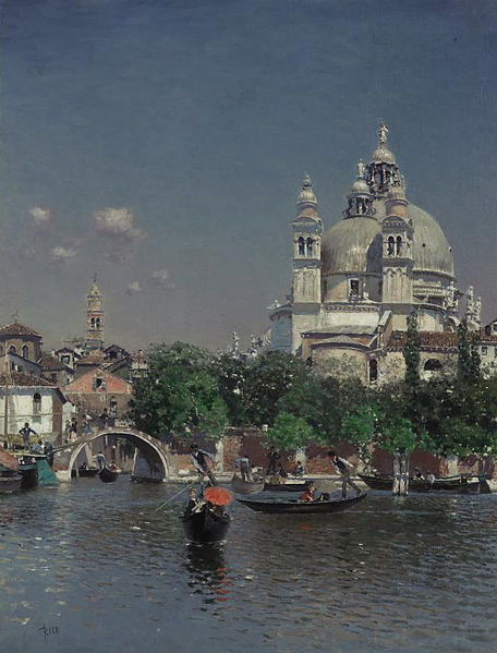 Lagoon near the Church of Santa Maria della Salute - Martin Rico Ortega