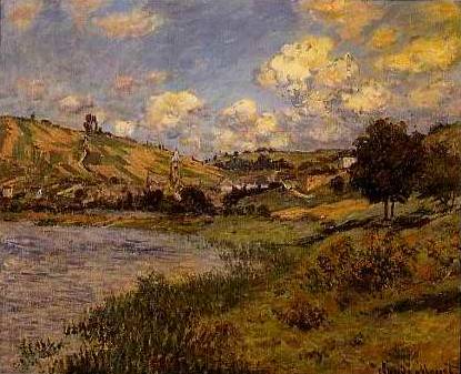 Landscape at Vetheuil - Claude Monet