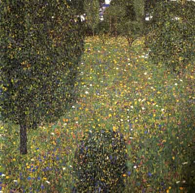 Landscape of a Garden - Gustav Klimt