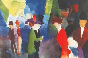 Leute Die Sich Begegnen - August Macke