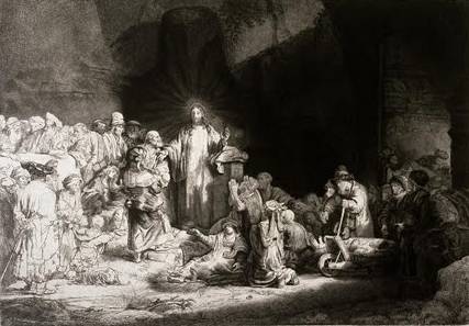 Little Children Being Brought to Jesus - Rembrandt van Rijn