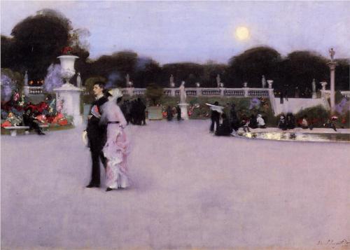 Luxembourg Gardens at Twilight - John Singer Sargent