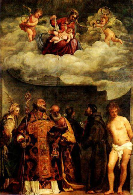 Madonna of Frari - Tiziano Titian Vecellio