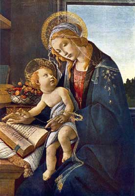 Virgin and Child (The Madonna of the Book) - Sandro Botticelli