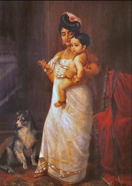 Mahaprabha Thampuratti of Mavelikara - Raja Ravi Varma