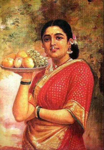 Maharashtrian Lady - Raja Ravi Varma
