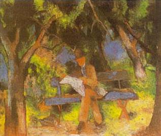 Man in Park - August Macke