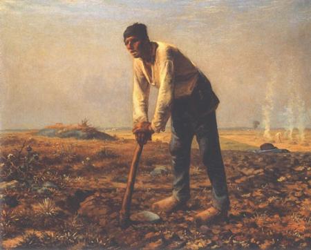 Man with a Hoe - Jean Francois Millet