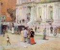 Manhattan Club (The Stewart Mansion) - Childe Hassam