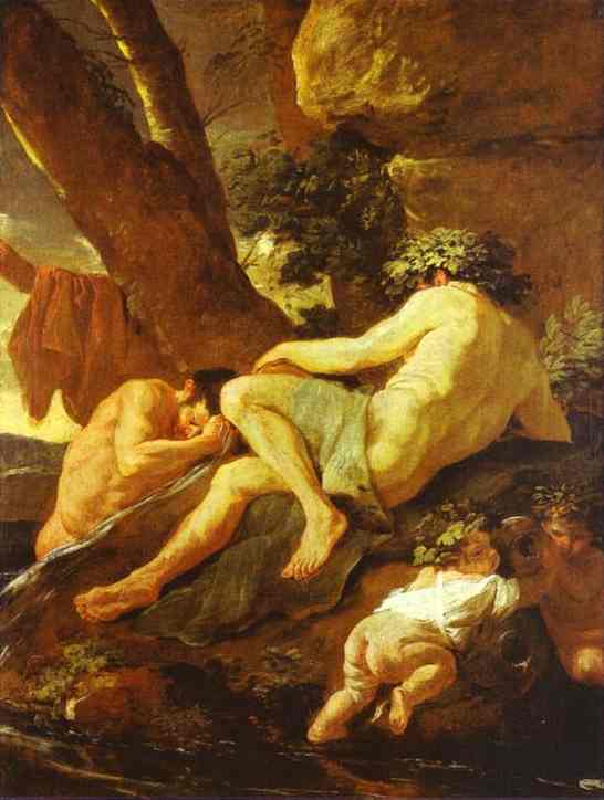 Midas Bathing in Pactolus - Nicolas Poussin