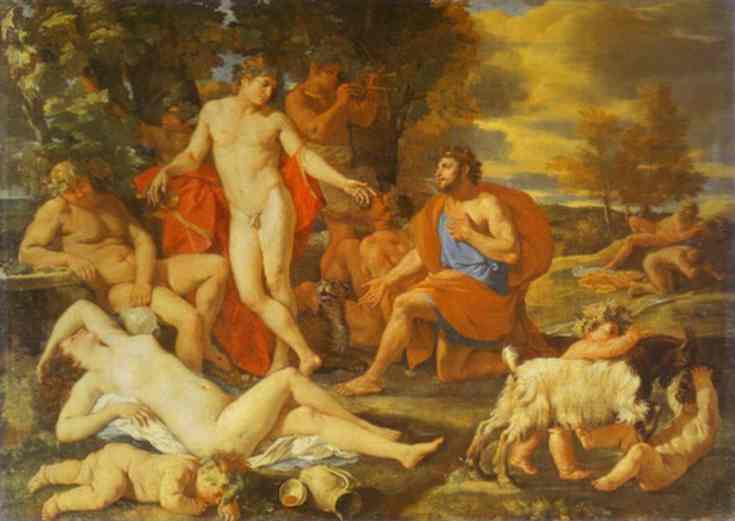 Midas and Bacchus - Nicolas Poussin