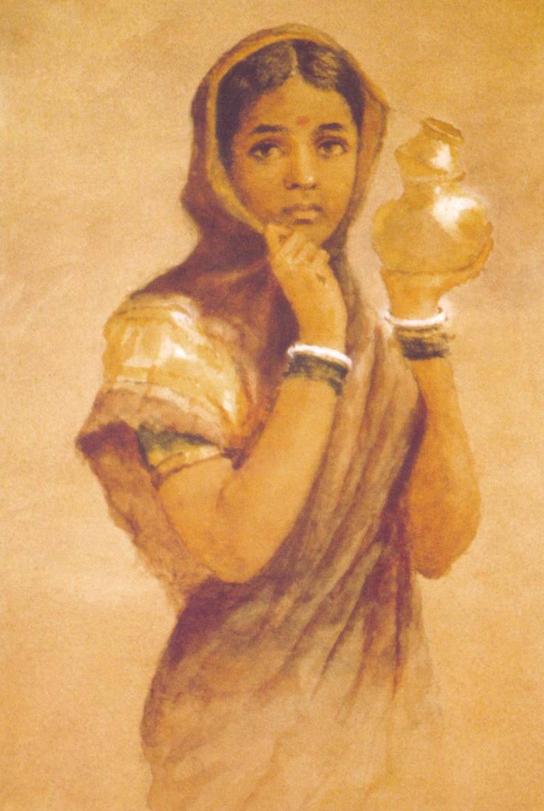 Milkmaid - Raja Ravi Varma