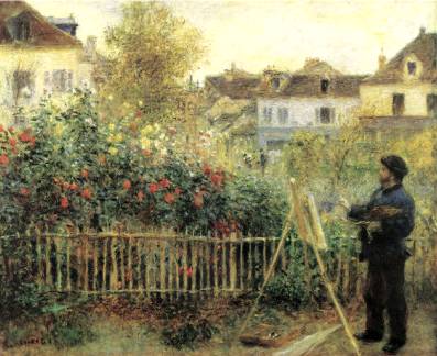 Monet at Argenteuil - Pierre Auguste Renoir