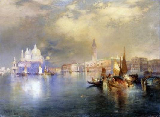 Moonlight in Venice - Thomas Moran