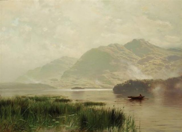 Morning Row on the Lake - Arthur Parton