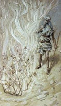 Moses and the Burning Bush - James Tissot