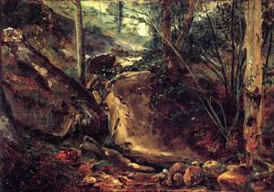 Mountain Stream in the Auverne - Theodore Rousseau