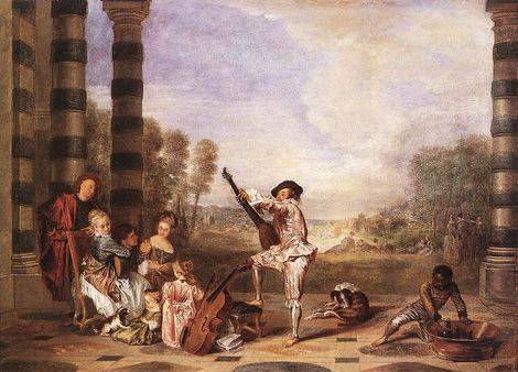 Music Party (Les Charmes de la Vie) - Jean Antoine Watteau