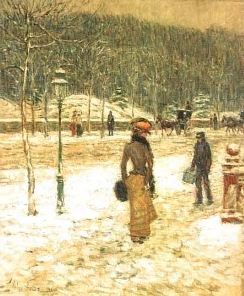 New York Street - Childe Hassam