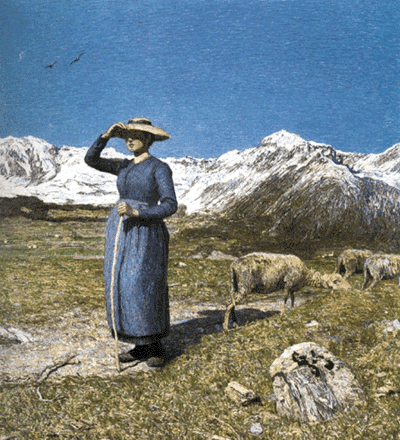 Noon in the Alps - Giovanni Segantini