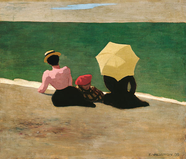 On the Beach - Felix Vallotton