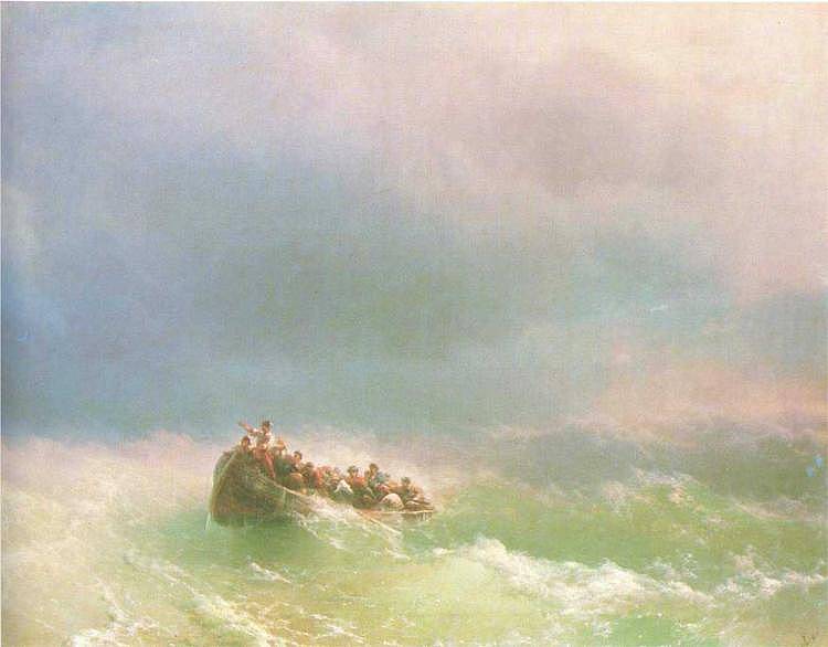 On the Storm - Ivan Aivazovsky