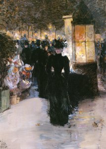 Paris Nocturne - Childe Hassam