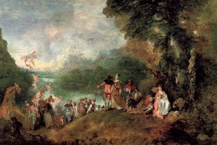 Pilgrimage on the Isle of Cythera - Jean Antoine Watteau