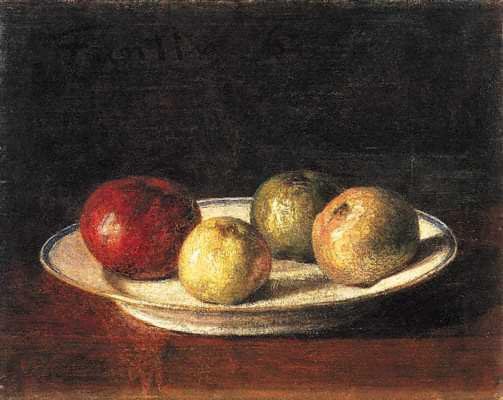 Plate of Apples - Henri Fantin-Latour