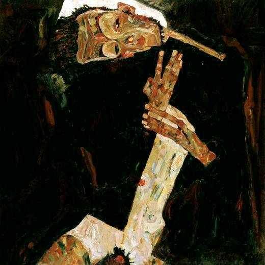 Poet (Self-Portrait) - Egon Schiele