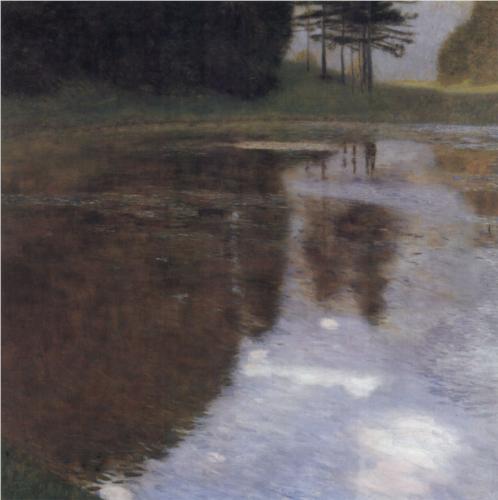 Pond in the Park of Appeal - Gustav Klimt