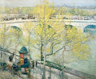 Pont Royal, Paris - Childe Hassam