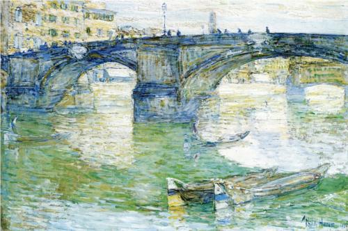 Ponte Santa Trinita - Childe Hassam