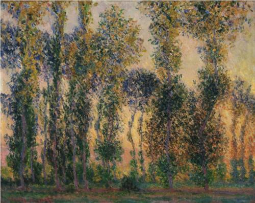 Poplars at Giverny 1888 - Claude Monet