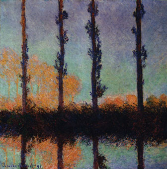 Poplars at Giverny - Claude Monet