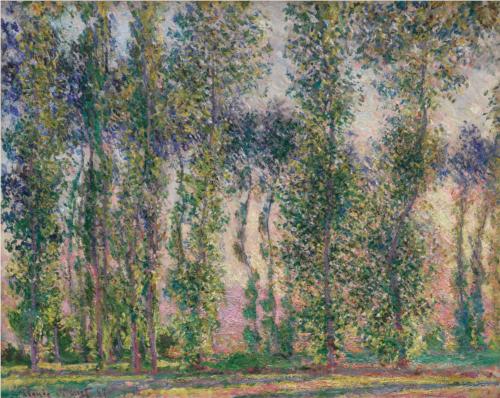 Poplars at Giverny II - Claude Monet