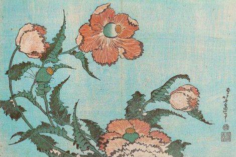 Poppies - Katsushika Hokusai