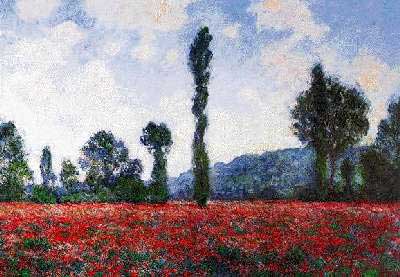 Poppy Field - Claude Monet