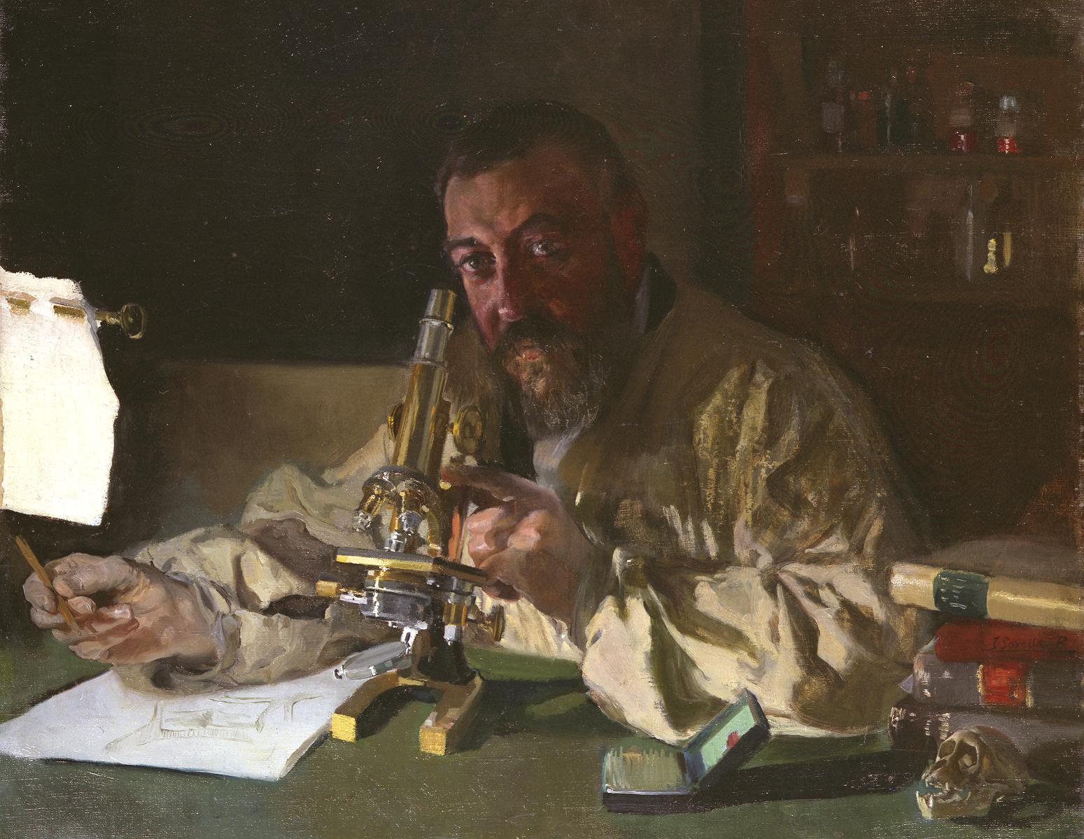 Portrait of Dr Simarro - Joaquin Sorolla