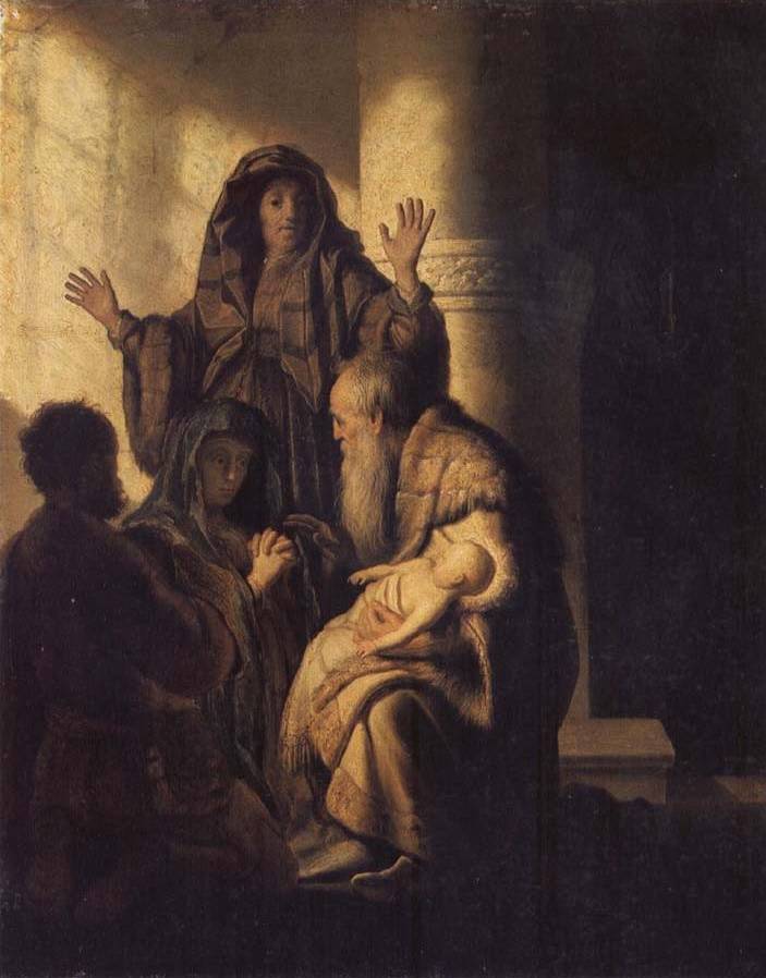 Presentation of Jesus in the Temple - Rembrandt van Rijn