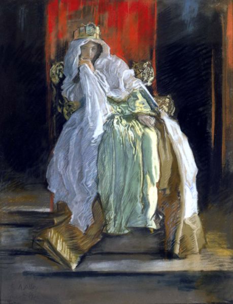 Queen in Hamlet - Edwin Austin Abbey