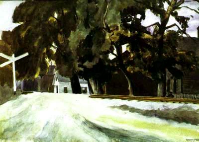 Railroad Crossing - Edward Hopper