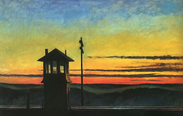 Railroad Sunset - Edward Hopper